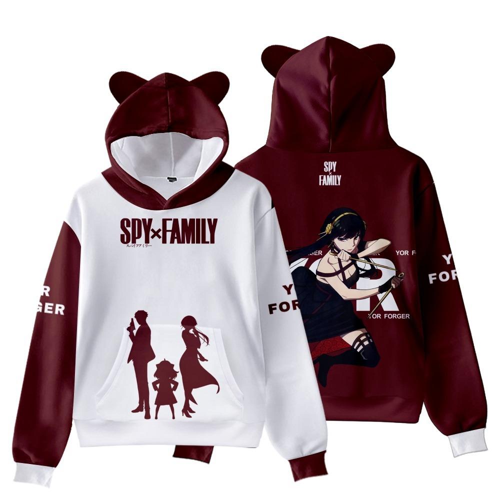 Hoodies Spy X Family Anya Forger Kleidung Jungen Mädchen Hoodie Sweatshirt Oberbekleidung Jacke Kinderkleidung M