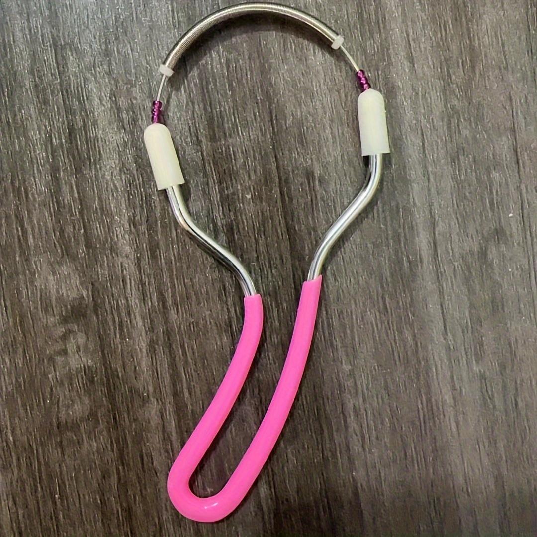 Sichere Handheld-Federrolle für Frauen, Gesichtshaarentfernung, Epilierer, Schönheits-Epilierer, Gesichtspflege, Massagegerät, Make-up-Tools rosa