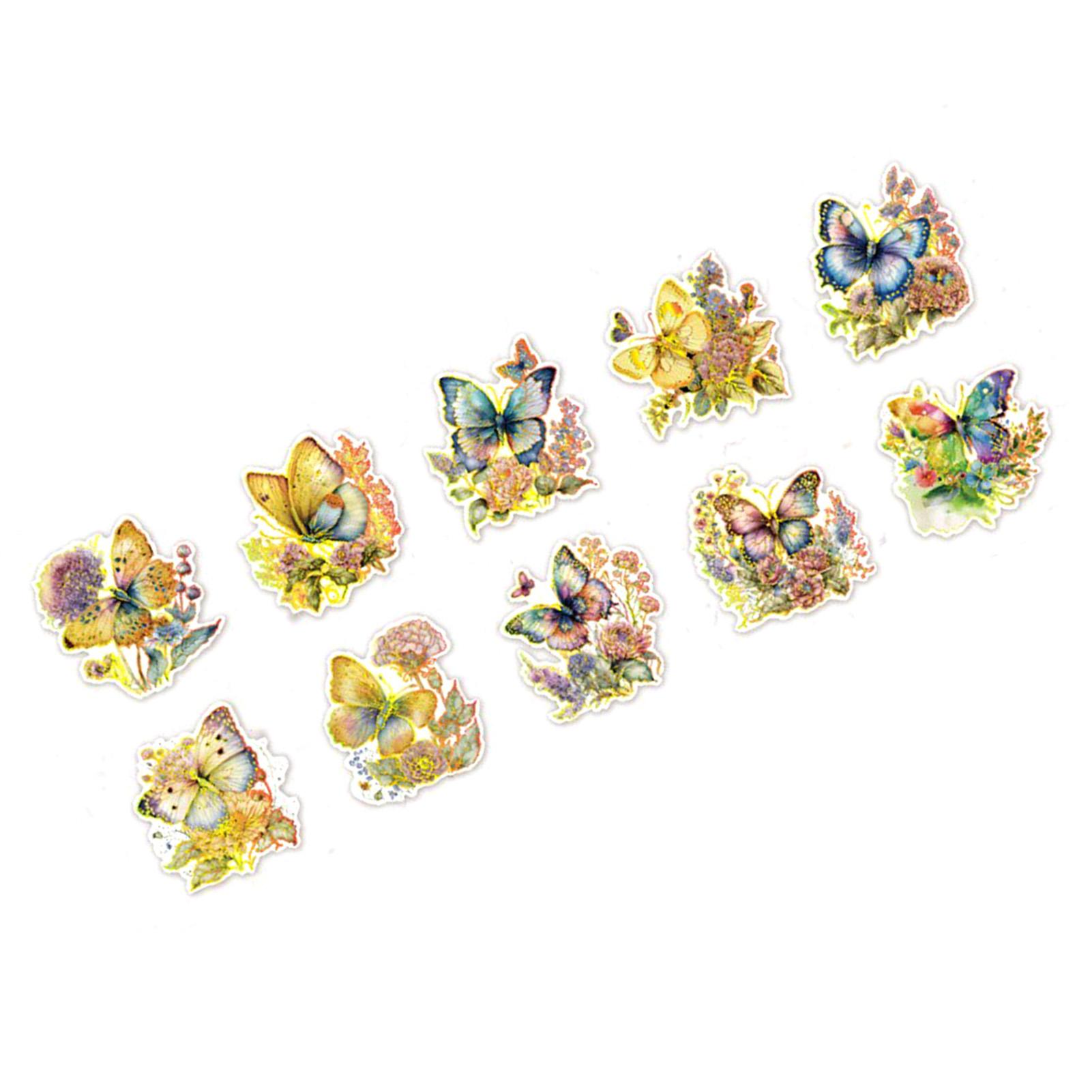 30 Stück Sammelalbum-Sticker Vintage Exquisiter Folienprägungsprozess DIY Journaling-Sticker für