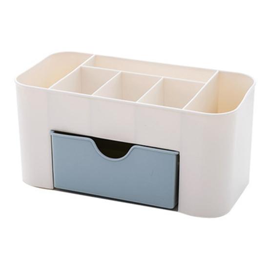 Gesundheitspflege Nail Art Maniküre Werkzeuge Desktop Storage Box Schublade Schmuck Kosmetik Organizer blau