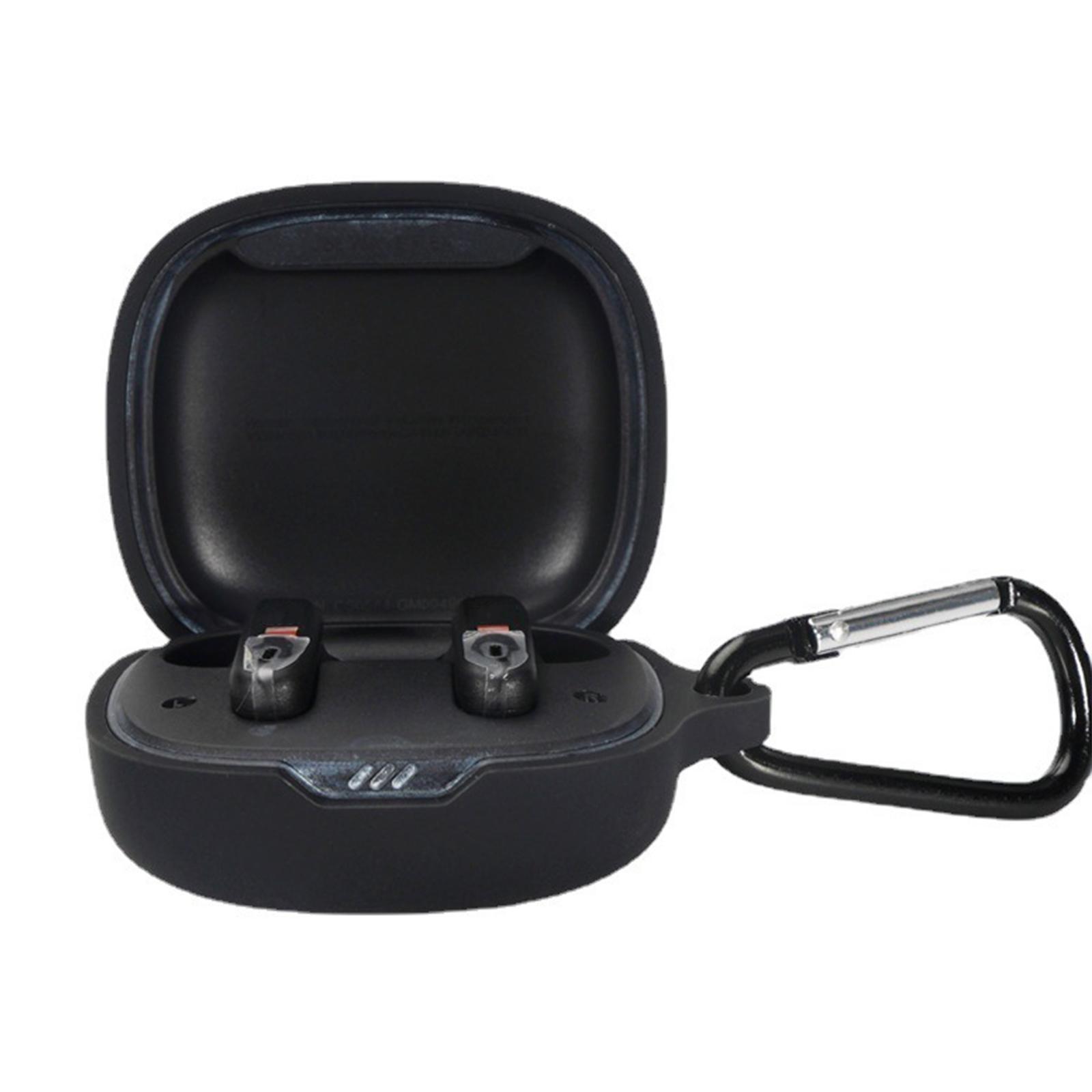 Kompatibel mit JBL Wave Flex Kopfhörer-Abdeckung – stoßfeste, kratzfeste Schutzhülle, waschbares Gehäuse, staubdichte Schalen schwarz