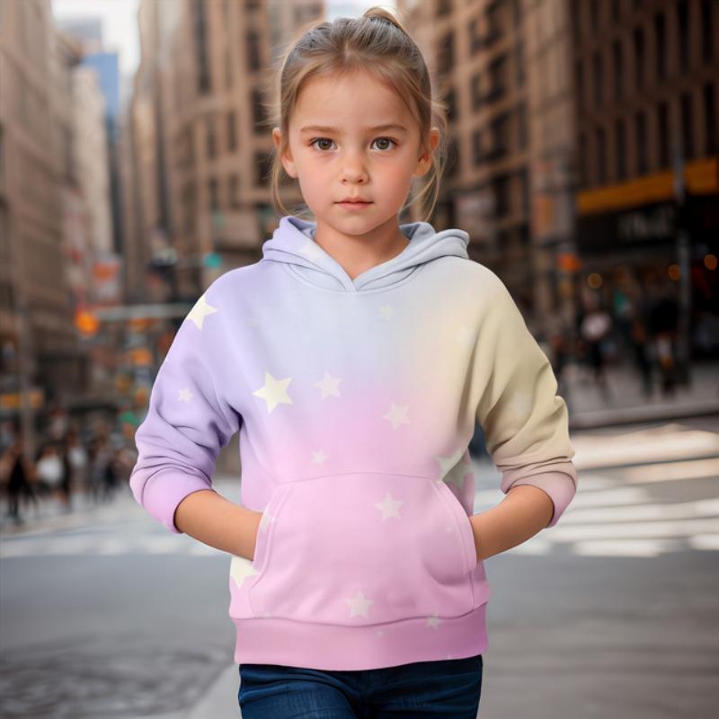 Mädchenkleidung Regenbogen Freunde Bedruckte Hoodies Herbst Kinderkleidung Langarm Mode Tops Kinderkleidung Kind Jungen Kleidung 120CM