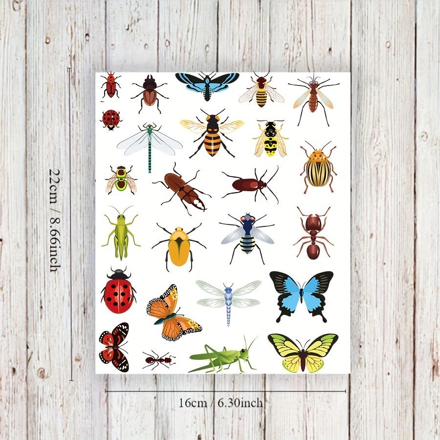 1 Stück kleine Käfer temporäre Tattoo-Transfers, Set Körperaufkleber, Käfer, Käfer, Insekten-Partygeschenke, Geburtstagsparty-Geschenke 1pc