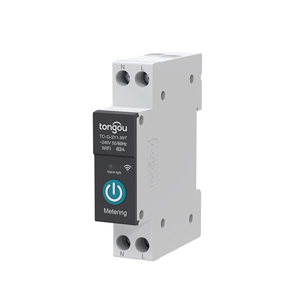 Tuya WiFi Intelligent Circuit Breaker Drahtlose Fernbedienungen Steuerschalter Mobiltelefon APP Fernbedienungen 63A