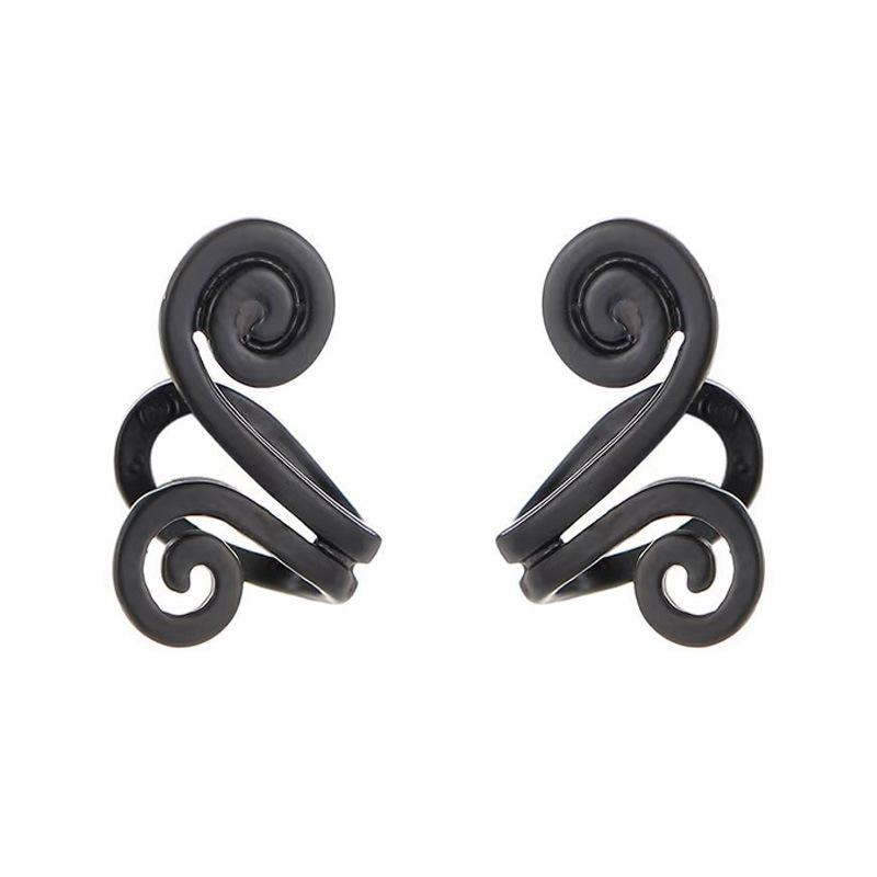 Nicht Piercing Ohrringe Einfache Ohrringe Clip Akupressur Abnehmen Ohrringe Gesundheitswesen Stimulierende Akupunkturpunkte Ohrring Clip schwarz