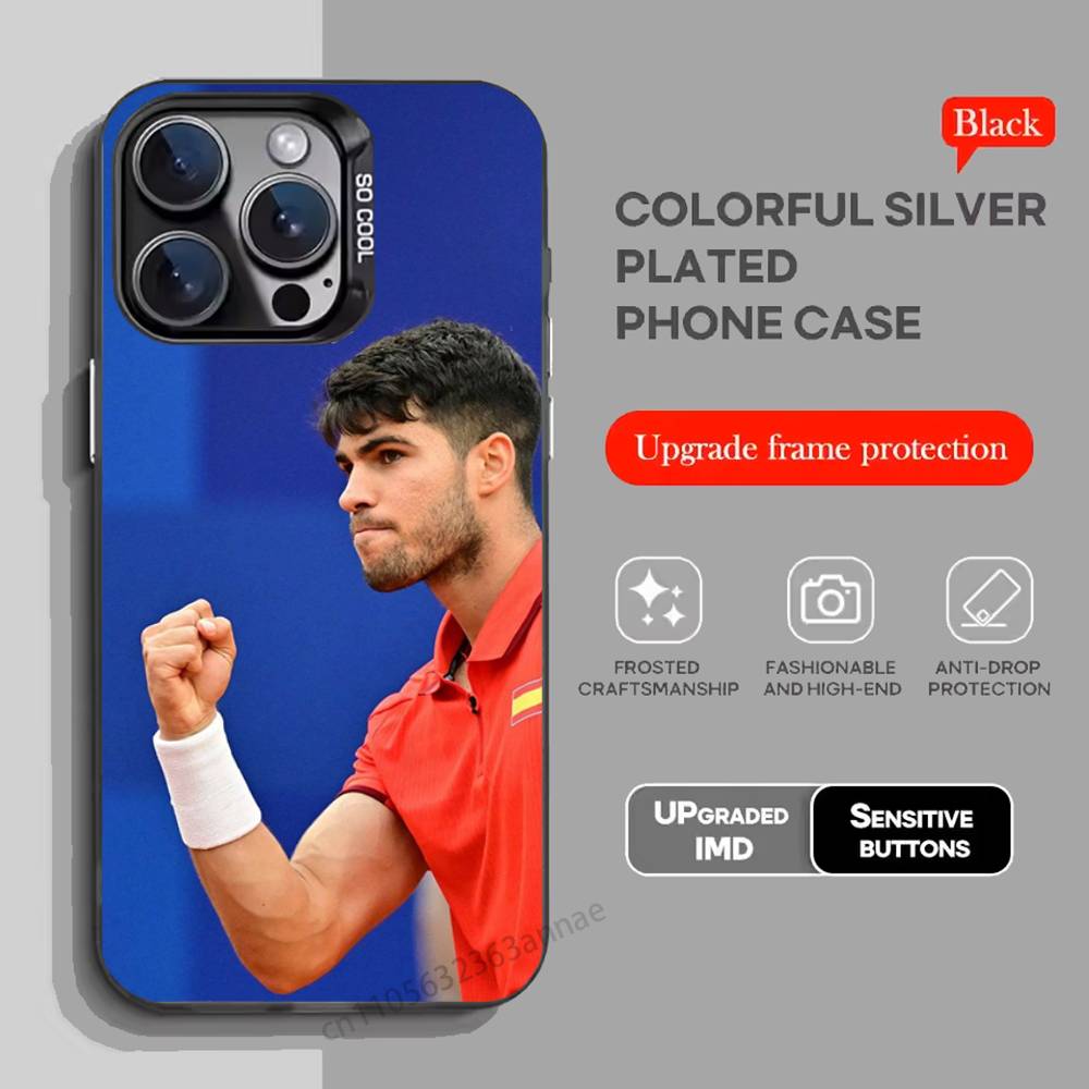 Carlos Alcaraz S-Spanisch P-Professionelles Tennis-S Handyhülle Für iPhone17,16,15,14,13,12,11,Pro,Max,Plus,Mini,X,XS,XR,8,S,SE Weich iPhone11