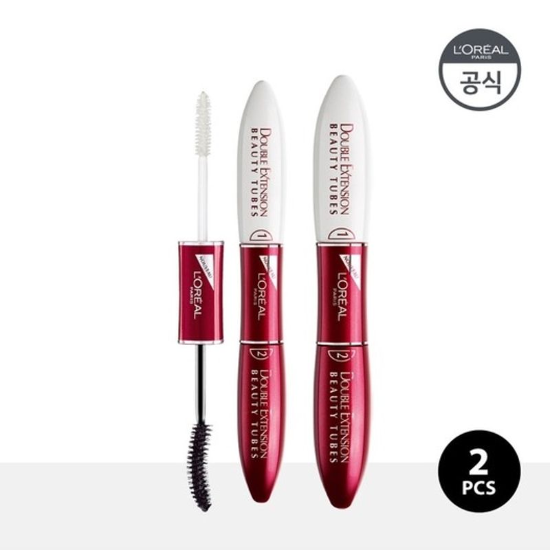 L'Oréal Paris Double Extension Beauty Tube Mascara 14ml x 2 Double Extension Beauty Tube Mascara 14ml 1+1