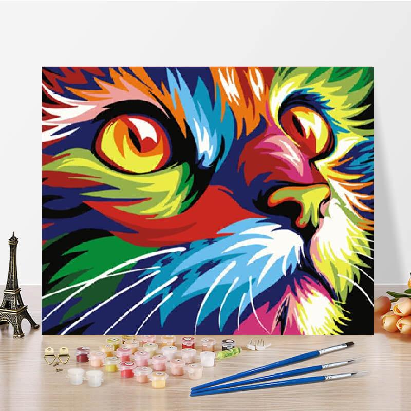 Leinwand Home Dekoration Kunst digitale Ölgemälde Zahlen Ölgemälde DIY Malen nach Zahlen 40x50cm no frame