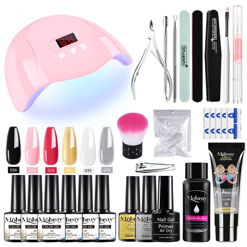 Mobray Maniküre-Set, professionelles Voll-Acryl-Nagel-Set für Nägel, Gel-Nägel, komplettes Set, Nagelverlängerung, Polygel-Set