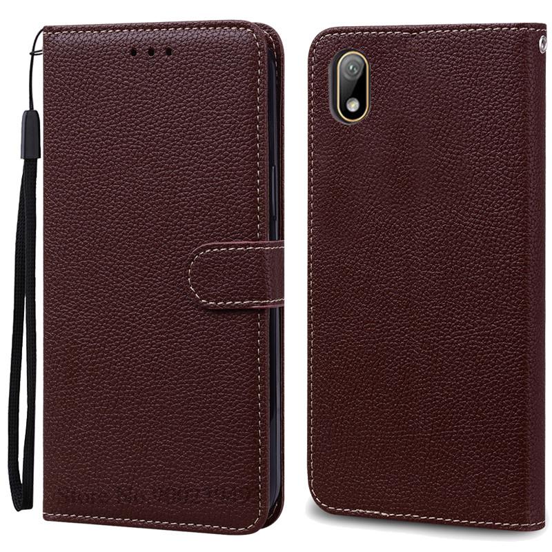 Für Huawei Y5 2019 Hülle Flip Leder Brieftasche Hülle für Huawei Y5 2019 Hülle Y 5 2019 AMN-LX9 AMN-LX1 AMN-LX2 AMN-LX3 Handyhüllen For Huawei Y5 2019 kaffeebraun