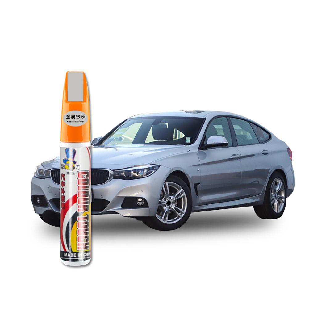 Lackstift zur Autokratzer-Reparatur, Auto-Graffiti-Reparatur, Lackpinsel-Reparatur, mehrere Farben erhältlich, Lackreparaturstift zum Abdecken von Kratzerzubehör silber grau