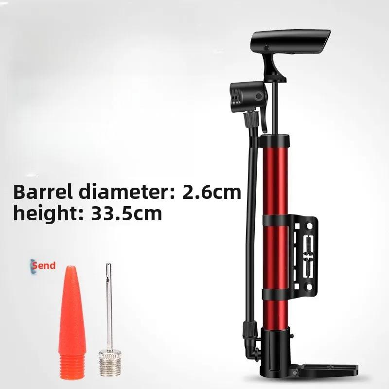 Neue 31cm Länge Tragbare Aluminiumlegierung Luftpumpe Fahrrad Mini Luftpumpe Multifunktionale Elektroroller Balltyp Kleine Luftpumpe black
