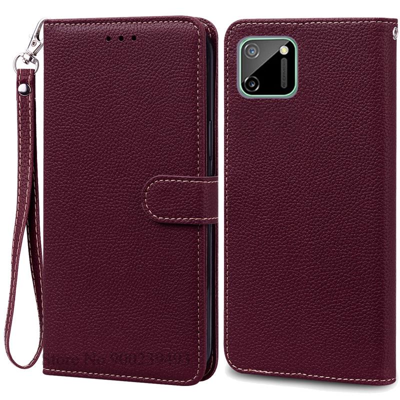 Für Realme C11 Hülle Realme C11 2021 Hülle Leder Brieftasche Klapphülle Für Realme C11 2021 Coque Realme C11 2020 Hülle Coque Fundas Realme C11 2021