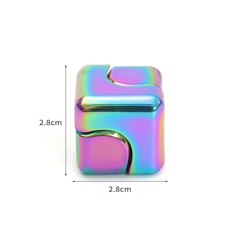 Hochwertiges Metall Hochwertiger Würfel Hochwertiger Spinner Hochwertiger Fidget Hochwertiges Spielzeug Hochwertige Fingerspitzen Hochwertiges 3D Hochwertig bunt