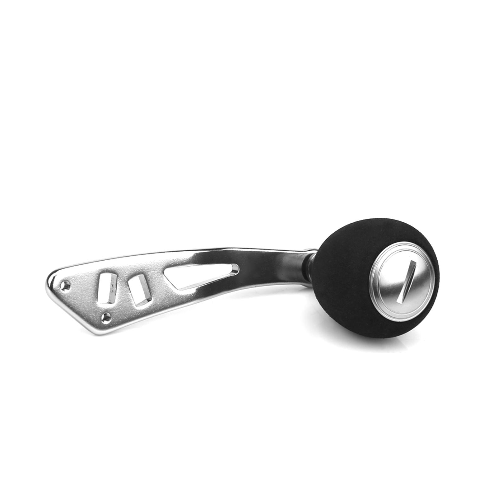 3 Farben Aluminium Knöpfe Angelrolle Griff für Baitcasting Tackle Tools (Silber)