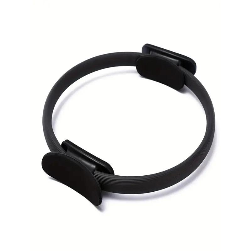 Yoga Pilates Einfarbig Fitness Ring Körper Stretching Kreis für Krafttraining Yoga Pilates Ausrüstung schwarz