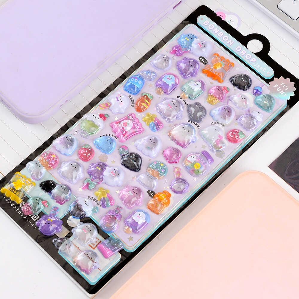 Handy Dekoration 3D Aufkleber DIY Acryl Diamant Patch Lustige Gooka Dekorative Aufkleber schwarz
