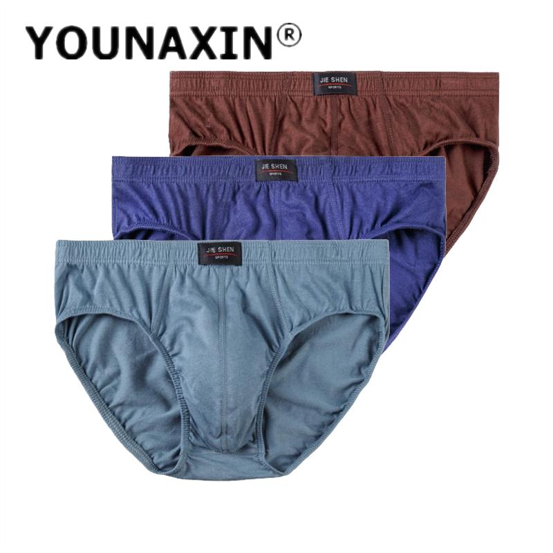 3-teiliges Set Herren-Slips in großen Größen, Unterwäsche aus Baumwolle, Shorts, Unterhosen, atmungsaktive Schlüpfer, L XL 2XL 3XL 4XL 5XL 6XL 7XL L grün/blau