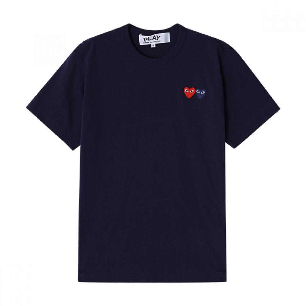 Comme DeS Gar OnS Play Doppelherz Aufnäher Herren S Kurzarm T-Shirt p1T226 2 Axt T226 051 2 P1T226 2 (L) black