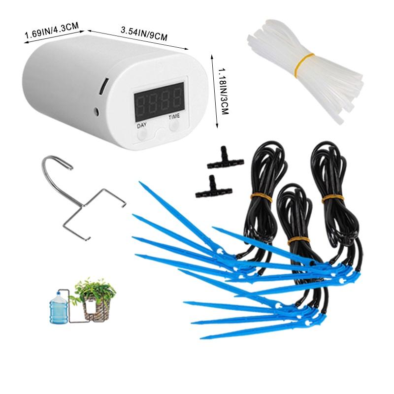 Garten Automatische Bewässerungspumpe Controller Blume Pflanze Selbstbewässerung Garten Timing Tropfbewässerungsset 12-head