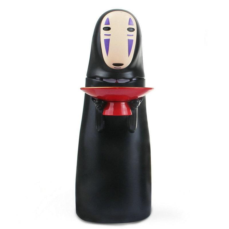 1PC Elektronische Gesichtsloser Mann Spardose Geisterfigur Münze Cartoon No-Face Sparschwein Lustige Gesichtsloser Mann Geisterfigur Spardose schwarz