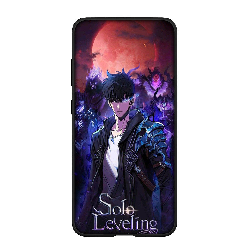 Handyhülle für Samsung Galaxy S24 S23 iPhone 15 14 Xiaomi Redmi Note 13 12 11 8 10 9 Pro Max X XR OPPO Huawei Solo Leveling Anime Sung Jin woo Cover for Samsung Galaxy S23 FE ceil