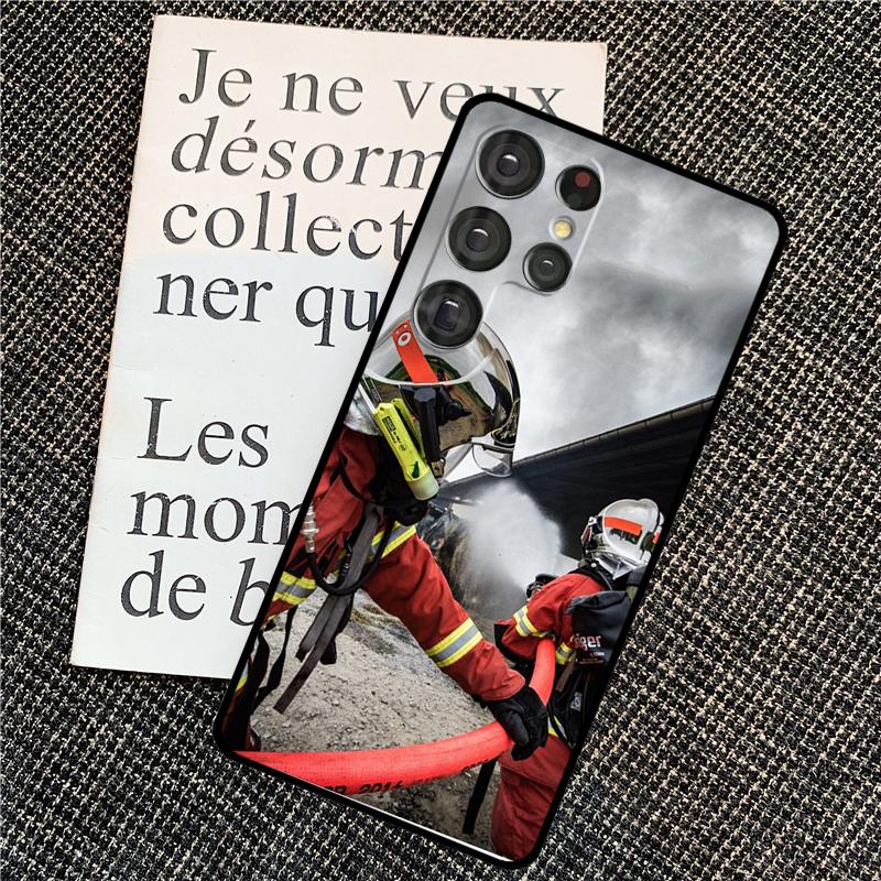 Feuerwehrmann Helden Feuerwehrmann Hülle Für Samsung Galaxy S25 Ultra S20 S21 S22 S23 S24 Ultra S9 S10 Plus S24 FE Rückseite Galaxy S25 Plus