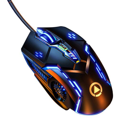 G5 Kabelgebundene Maus RGB-Hintergrundbeleuchtung 3200DPI E-Sport-Zubehör Ergonomisch USB Stummschaltung Computer Mechanische Maus schwarz