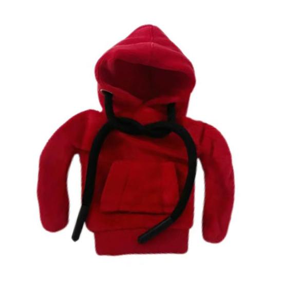 Gear Shift Hoodie Universal Auto Schaltknauf Abdeckung Gear Shift Abdeckung Lustiger Mini Hoodie Auto Dekor Automobil Innendekoration Accessoire Geschenk rot