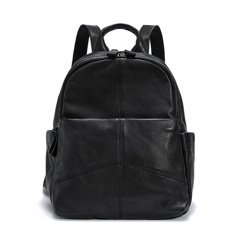 Neuer Rucksack für Damen Hochwertig Großes Fassungsvermögen Modischer Vielseitiger Rucksack Rucksack im College-Stil black
