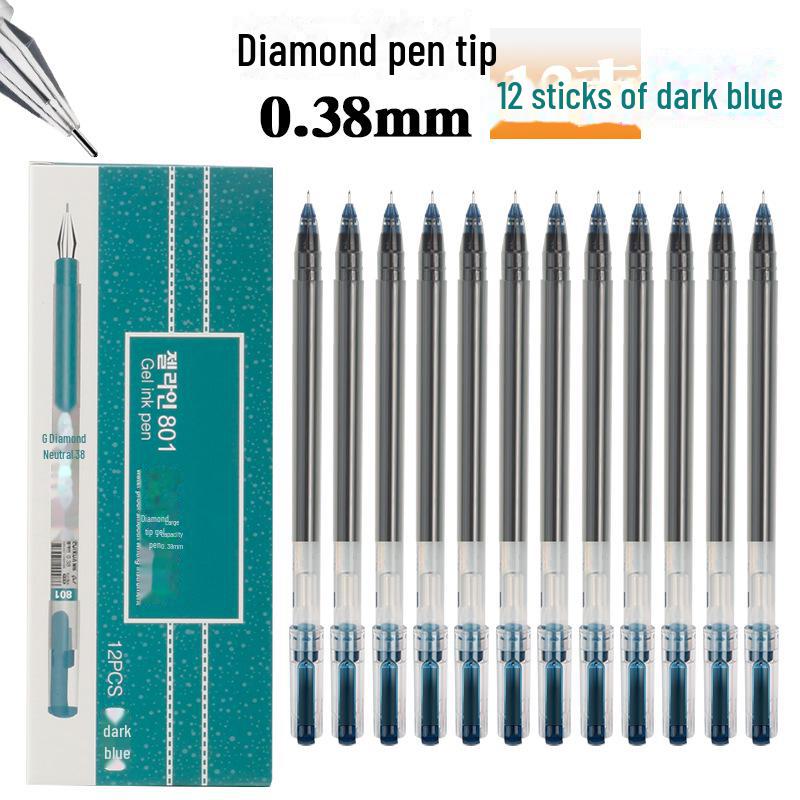 Exklusiver 0,38-mm-Füller mit roter, blauer und schwarzer Tinte – charakteristische Diamantspitze für nahtloses Schreiben 0.38mm