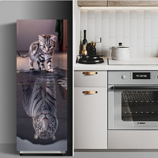 Küche Lebensmittel Obst Kühlschrank Aufkleber Voller Film Küchengeschirr Abnehmbare Renovierung Gefrierschrank Tür Abdeckung Seite Dekoration Aufkleber 40x120cm