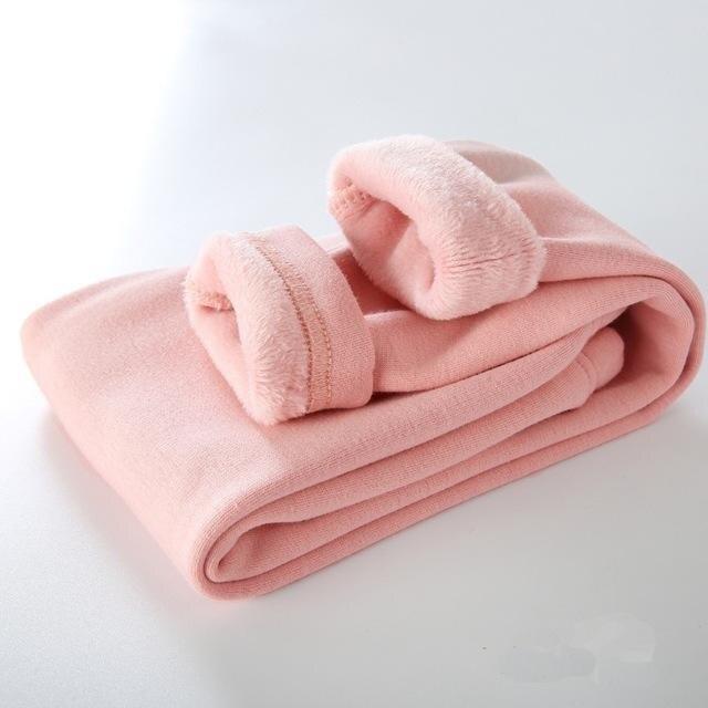Kinder Hosen Junge Herbst Winter Dicke Warme Kinder Füße Hosen für Mädchen Dünne Baumwolle Stretch Hosen 100 rosa