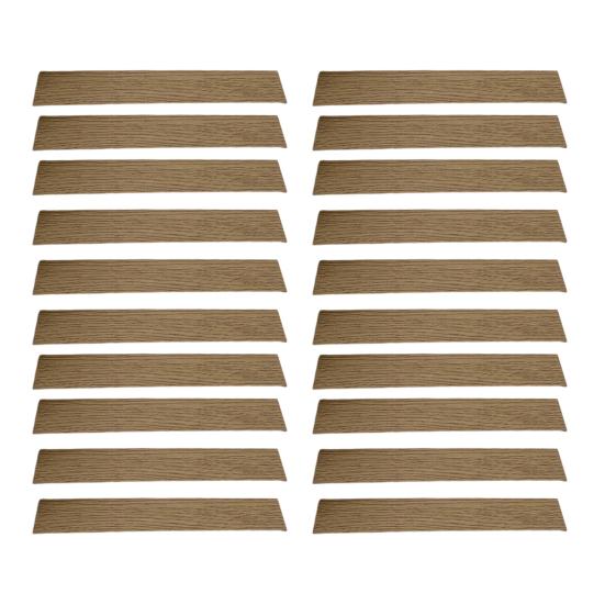 20 Stück Mini Puppenhäuser Holzboden Selbstklebend Babyhaus Dielen für Puppenhäuser Zubehör Realistische Textur DIY Puppenhaus Dekoration A
