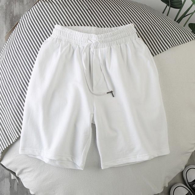 Sommer Männer Mesh-Gym Bodybuilding Casual Lose Shorts Jogger Im Freien Fitness Strand Kurze Hosen Männliche Marke Sweatpant M-5XL L weiß