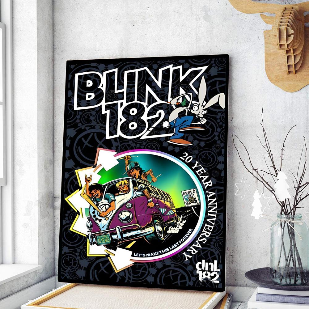 B-BLINK-182 Hot Band Poster Heimdekoration Dekoration Highend Kraftpapier Poster Wandmalerei Arbeitszimmer Wohnzimmer Dekoration 30cm×40cm NoFrame