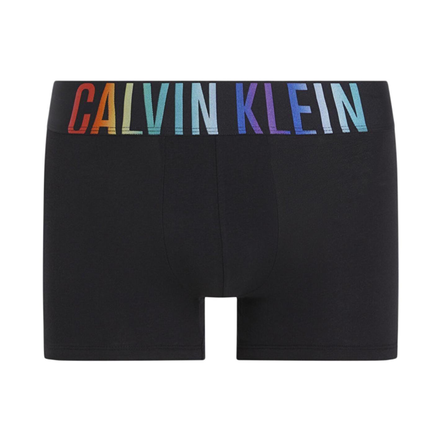 Calvin Klein Color Block Bequeme Jacquard-Boxershorts mit Schriftzug Herren Unterwäsche Schwarz NB3939A-UB1 S