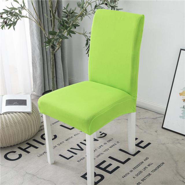 Elastische Esszimmerstuhlabdeckung, geometrische Stuhlhussen für Büro, Restaurant, Zuhause, Esszimmer, Anti-Schmutzig, abnehmbarer Stuhlbezug, 1 Stück Universal Size green
