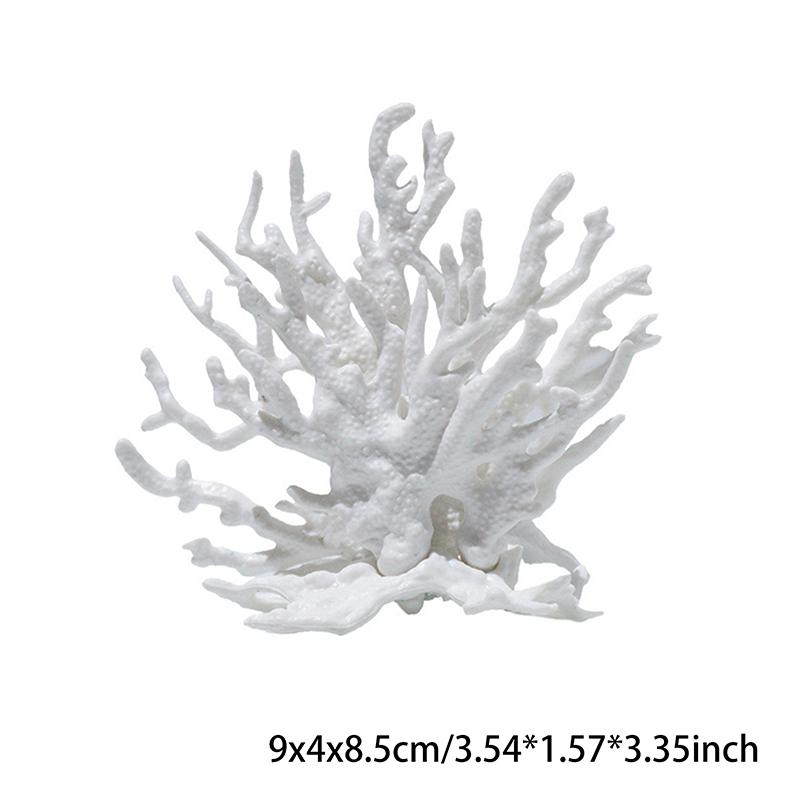 Coralline Künstliche Aquarium Dekorationen Aquarium Künstliche PVC Pflanzen Korallen Ornamente Aquarium Landschaft Aquarium S weiß
