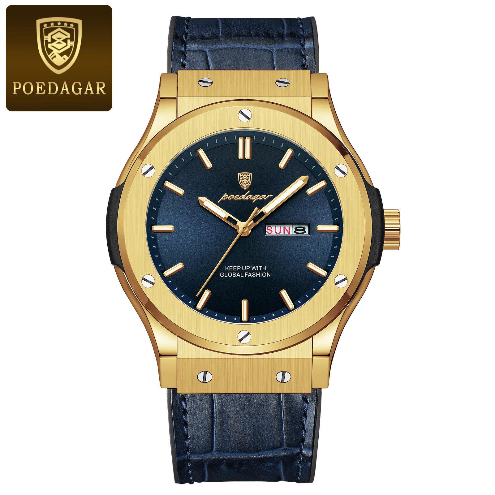 Herrenuhr Business Silikonarmband Armbanduhren Quarz Casual Herrenuhren Datum Woche Leuchtend Wasserdicht Original Uhr