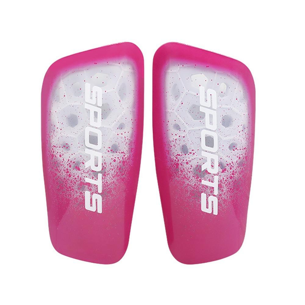 Verdickte Schale Fußball Schienbeinschoner Mehrfarbig Schützende Polster Atmungsaktive Schienbeinschoner Fußball rose rot