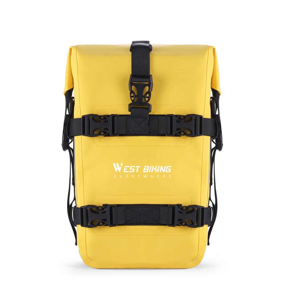 Motorrad-Stoßfänger-Tasche, wasserdicht, 5 l, Motorrad-Seitenrahmen-Tasche, Motorrad-Sturzbügel-Tasche, Universal gelb