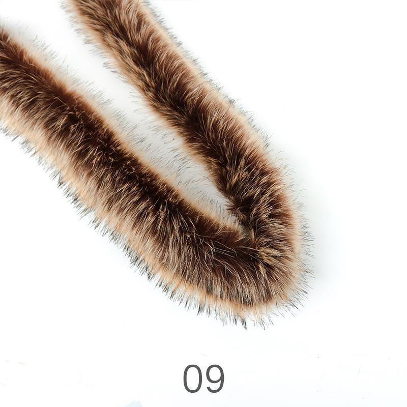 8cm Kapuze Hut flauschigen künstlichen Fuchs Pelz Trim verdickt Faux Pelz Streifen DIY Bekleidungs Materialien