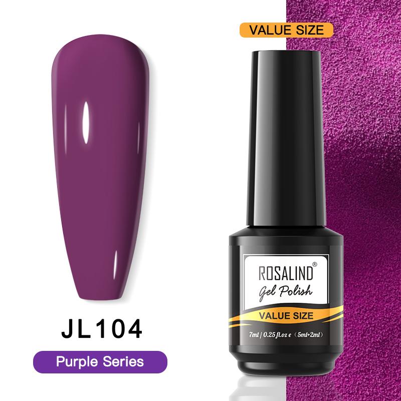 ROSALIND Gel-Nagellack, 40 Farben, semi-permanente Maniküre, Nagelkunst-Gel-Lacke, Hybrid-Basis- und Decklack, Gel-Nagellack, 15 ml