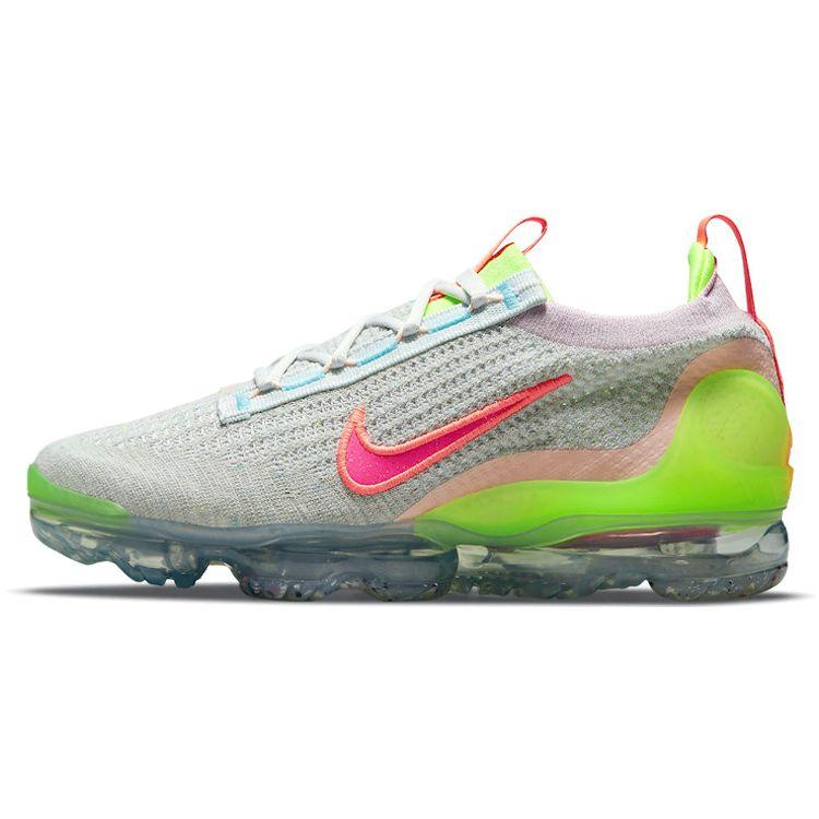 Nike Air VaporMax 2021 Flyknit Neon Damen Sneaker Grau Photon-Dust Bright-Mango DH4088-002 36