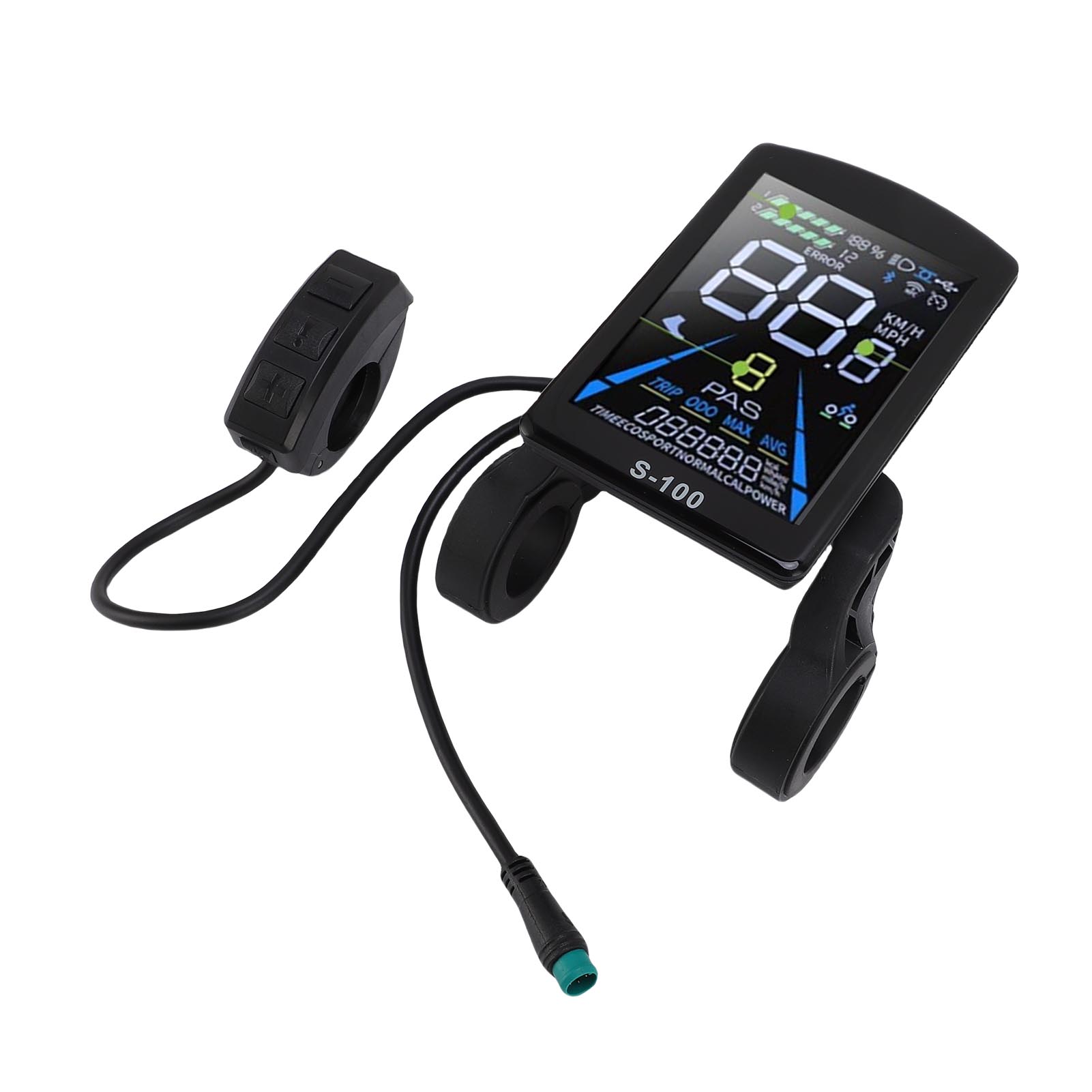 E-Bike LCD-Display 5-adriges regendichtes Kabel Farbbildschirm Roller LCD-Display Armaturenbrett