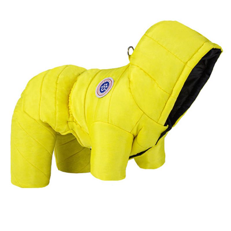 Warmer Winter-Overall für Hunde, wasserdichte Hundekleidung für kleine und mittelgroße Hunde, winddichter Hundemantel, Jacke, Welpenkleidung, Heimtierbedarf XXXL gelb