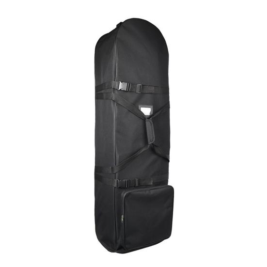 Golf-Reisetasche mit Rollen, 900D, strapazierfähig, tragbar, Golfschläger-Reisehülle für Fluggesellschaften, weiche Seiten, faltbar, Golf-Reisetasche schwarz