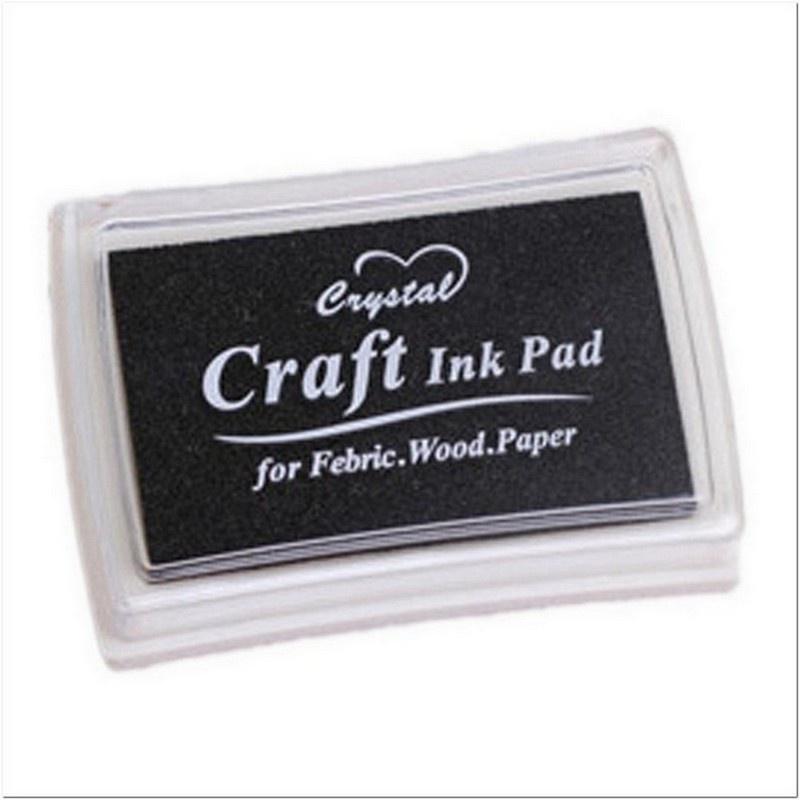 DIY Scrapbooking Stempel Stempelkissen Vintage Handwerk Farbe Stempelkissen Bunte Stempelkissen Stempel Versiegelung Dekor schwarz