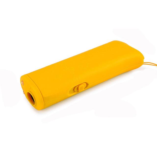 3 in 1 und Hund Repeller Anti Bellen Gerät Ultraschall Hund Repeller Stop Bark Control Training Liefert Mit LED Taschenlampe gelb